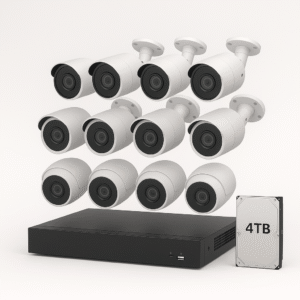 IP CCTV KIT – 8 CAMERAS / 8-CHANNEL NVR / 4TB