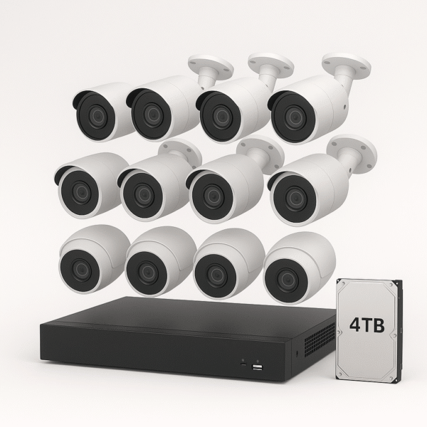 IP CCTV KIT – 8 CAMERAS / 8-CHANNEL NVR / 4TB