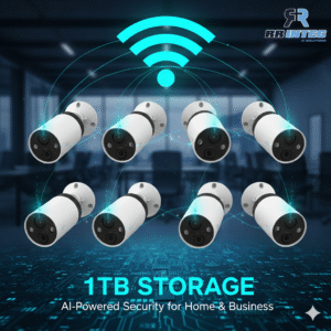 WIFI CCTV KIT WITH AI – 8 CAMERAS / 1TB